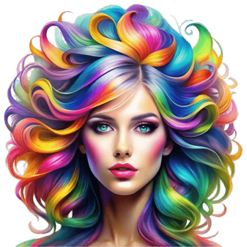 colorful illustration woman with colorful hairs isolated transparent background 1268218 3179 11zon prev ui min